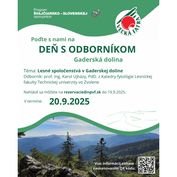 Deň s odborníkom - Gaderská dolina