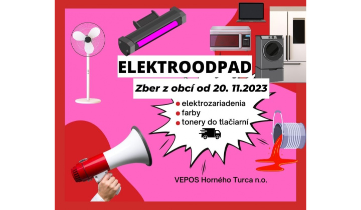 Zber elektroodpadu 21.11.2023